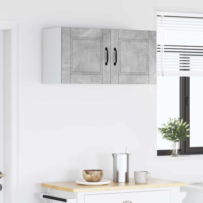 Dulap de bucătărie Gri din beton 80 x 31 x 40 cm Lemn compozit - WALTI WALTI