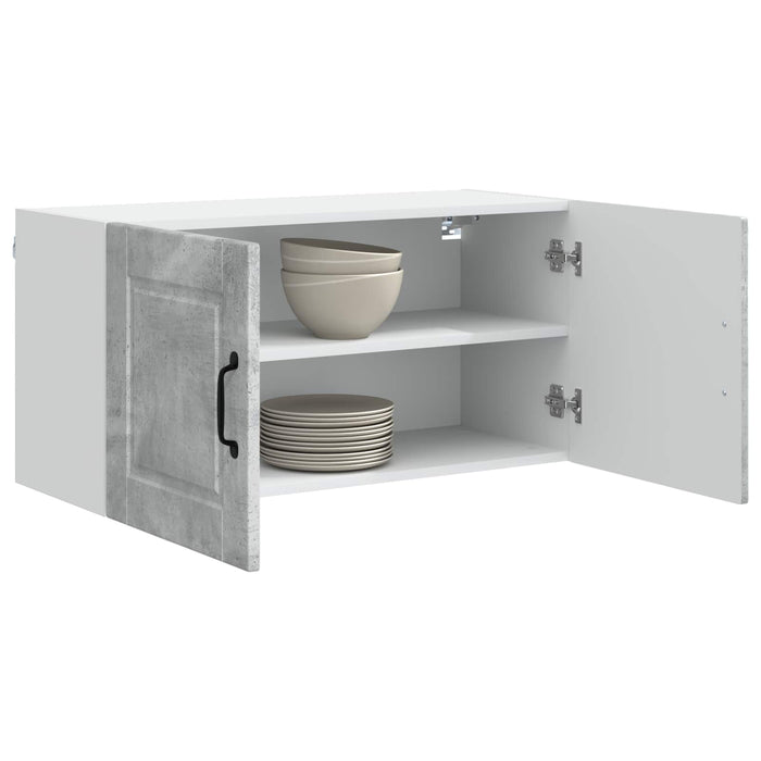 Dulap de bucătărie Gri din beton 80 x 31 x 40 cm Lemn compozit - WALTI WALTI
