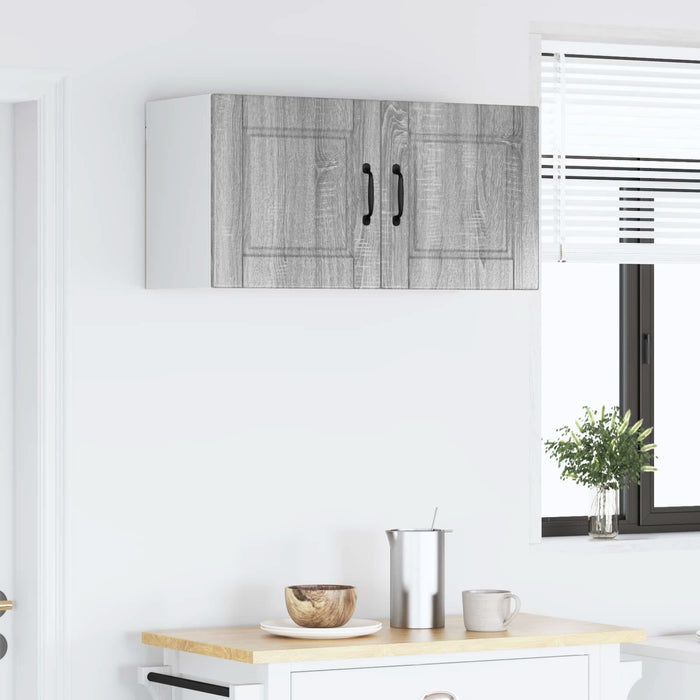 Dulap de bucătărie Gri Sonoma 80 x 31 x 40 cm Lemn compozit - WALTI WALTI