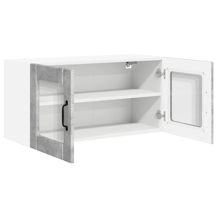 Dulap de bucătărie Gri din beton 80 x 31 x 40 cm Lemn compozit - WALTI WALTI