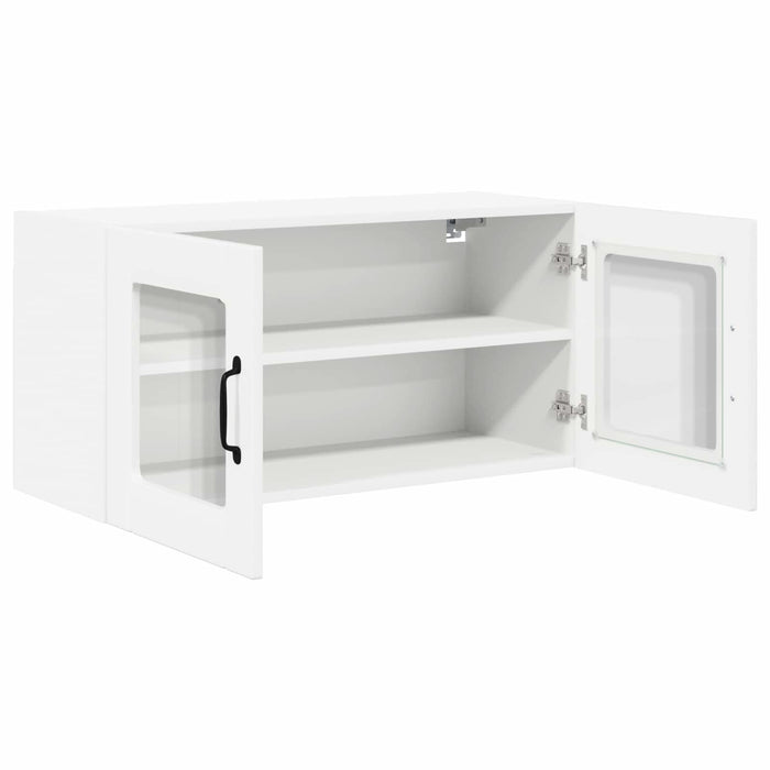 Dulap de bucătărie Alb lucios 80 x 31 x 40 cm Lemn compozit - WALTI WALTI