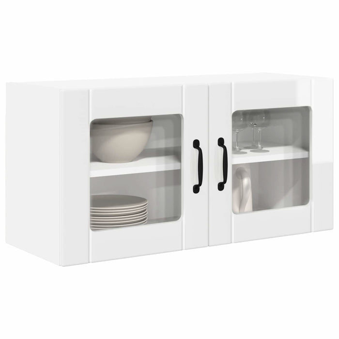 Dulap de bucătărie Alb lucios 80 x 31 x 40 cm Lemn compozit - WALTI WALTI