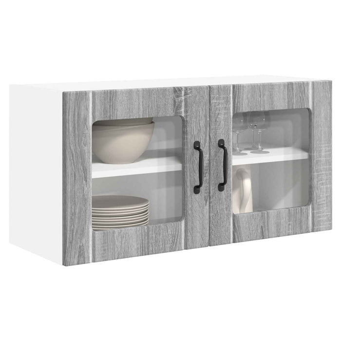 Dulap de bucătărie Gri Sonoma 80 x 31 x 40 cm Lemn compozit - WALTI WALTI
