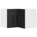 Dulap de bucătărie cu raft Negru 57 x 57 x 40 cm Lemn compozit - WALTI WALTI