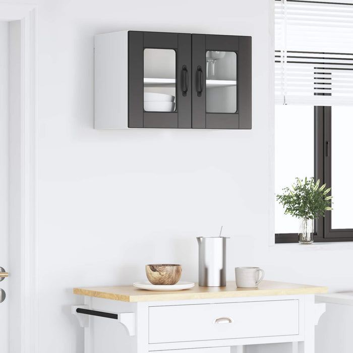 Dulap de bucătărie cu raft Negru 60 x 31 x 40 cm Lemn compozit - WALTI WALTI