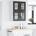 Dulap de bucătărie 2 pcs Negru 60 x 31 x 40 cm Lemn compozit - WALTI WALTI