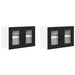 Dulap de bucătărie 2 pcs Negru 60 x 31 x 40 cm Lemn compozit - WALTI WALTI