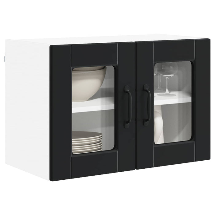 Dulap de bucătărie 2 pcs Negru 60 x 31 x 40 cm Lemn compozit - WALTI WALTI