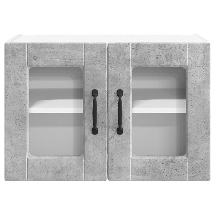 Dulap de bucătărie cu raft 2 pcs Gri din beton 60 x 31 x 40 cm - WALTI WALTI