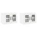 Dulap de bucătărie cu raft 2 pcs Alb lucios 60 x 31 x 40 cm - WALTI WALTI