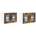 Dulap de bucătărie cu raft 2 pcs Stejar fumuriu 60 x 31 x 40 cm - WALTI WALTI