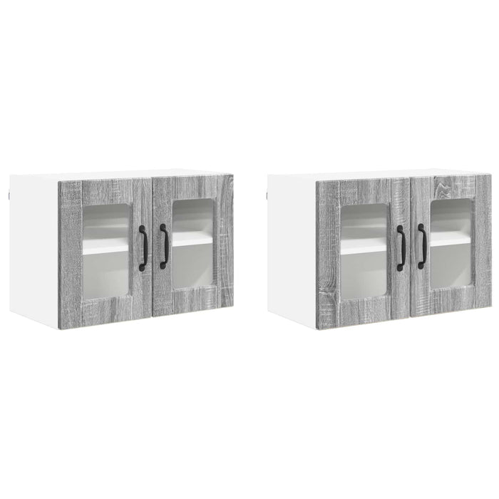 Dulap de bucătărie cu raft 2 pcs Gri Sonoma 60 x 31 x 40 cm - WALTI WALTI