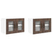 Dulap de bucătărie cu raft 2 pcs Stejar închis 60 x 31 x 40 cm - WALTI WALTI