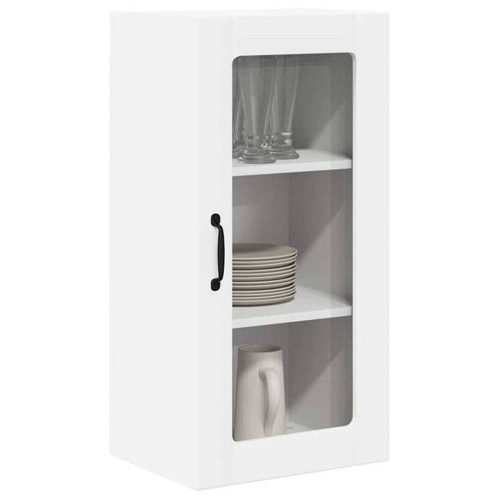 Dulap de bucătărie 2 pcs Alb 40 x 31 x 80 cm Lemn compozit - WALTI WALTI