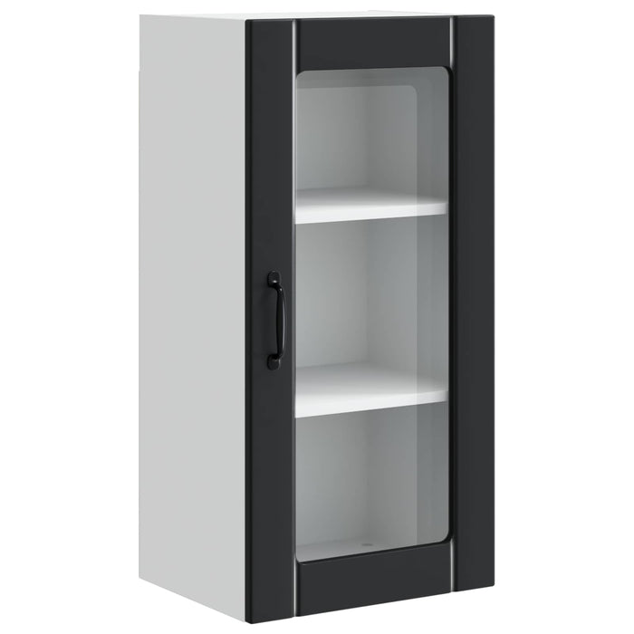 Dulap de bucătărie cu raft Negru 40 x 31 x 80 cm Lemn compozit - WALTI WALTI