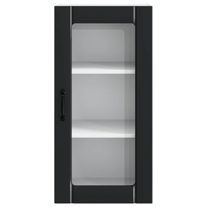 Dulap de bucătărie cu raft Negru 40 x 31 x 80 cm Lemn compozit - WALTI WALTI