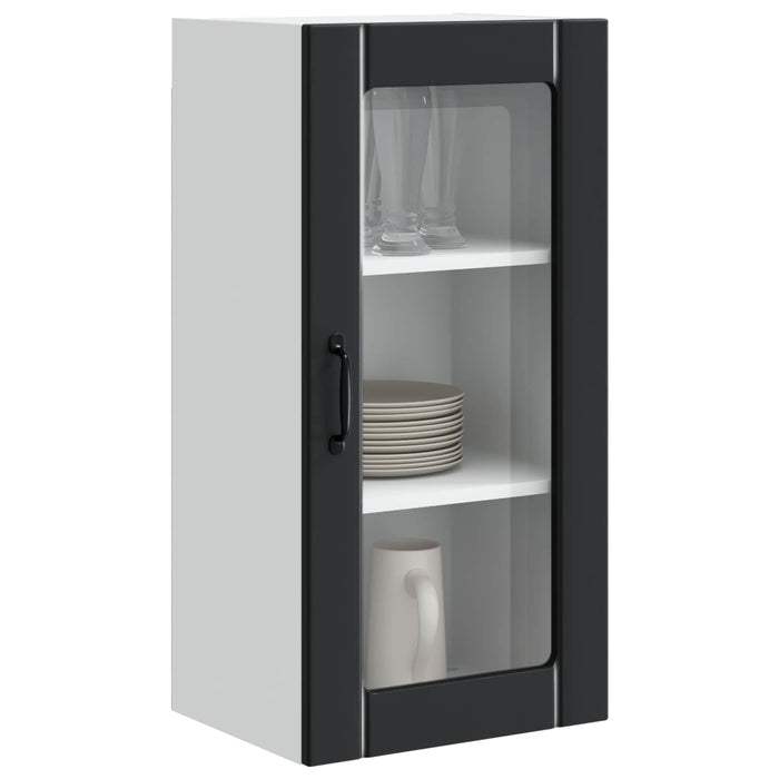 Dulap de bucătărie cu raft Negru 40 x 31 x 80 cm Lemn compozit - WALTI WALTI