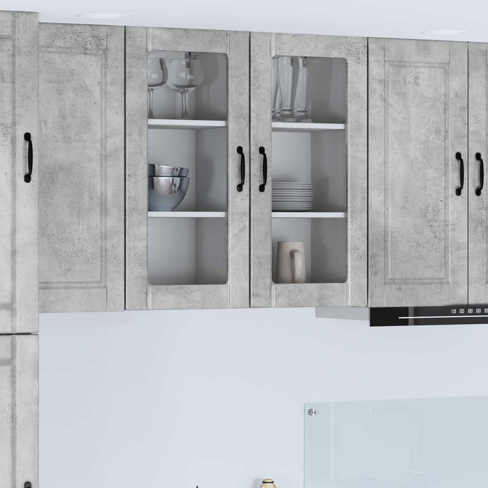 Dulap de bucătărie Gri din beton 40 x 31 x 80 cm Lemn compozit - WALTI WALTI