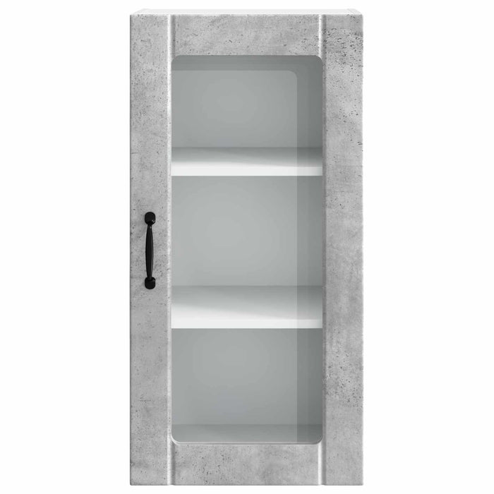 Dulap de bucătărie cu raft 2 pcs Gri din beton 40 x 31 x 80 cm - WALTI WALTI