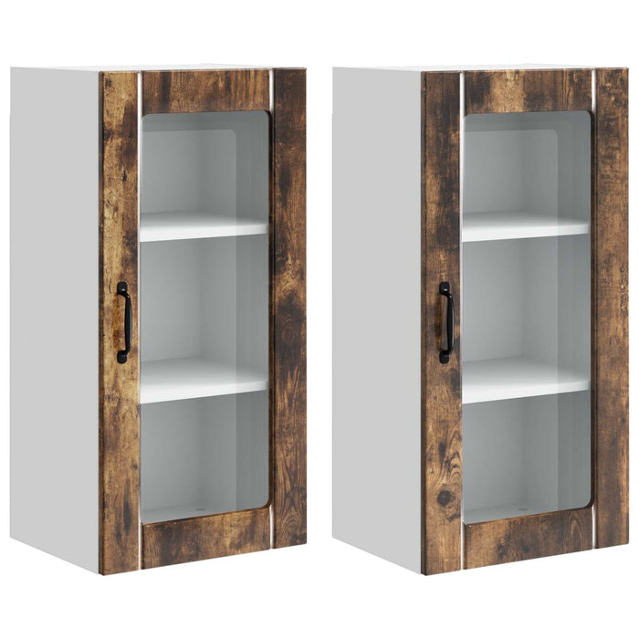 Dulap de bucătărie cu raft 2 pcs Stejar fumuriu 40 x 31 x 80 cm - WALTI WALTI