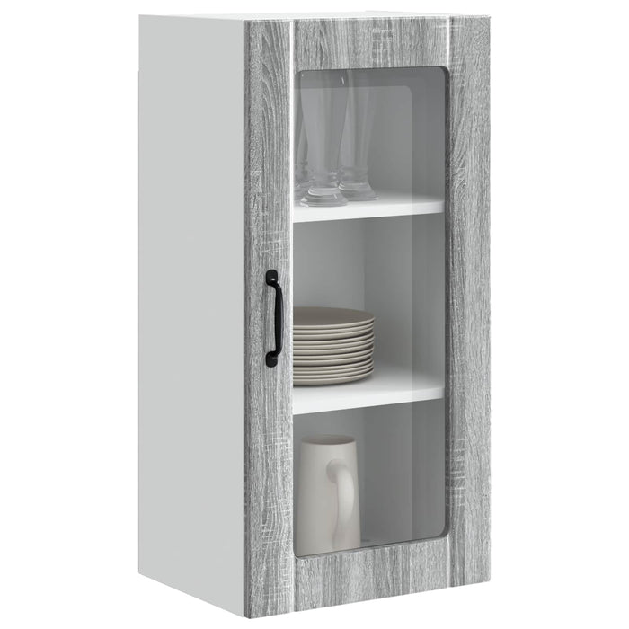 Dulap de bucătărie cu raft 2 pcs Gri Sonoma 40 x 31 x 80 cm - WALTI WALTI