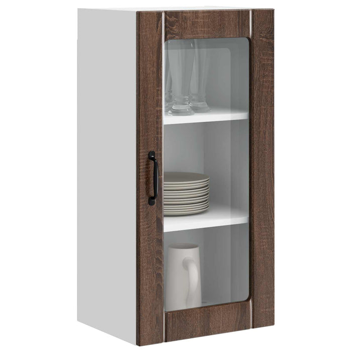Dulap de bucătărie cu raft 2 pcs Stejar închis 40 x 31 x 80 cm - WALTI WALTI