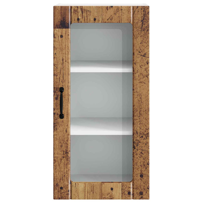 Dulap de bucătărie cu raft 2 pcs Lemn vechi 40 x 31 x 80 cm - WALTI WALTI