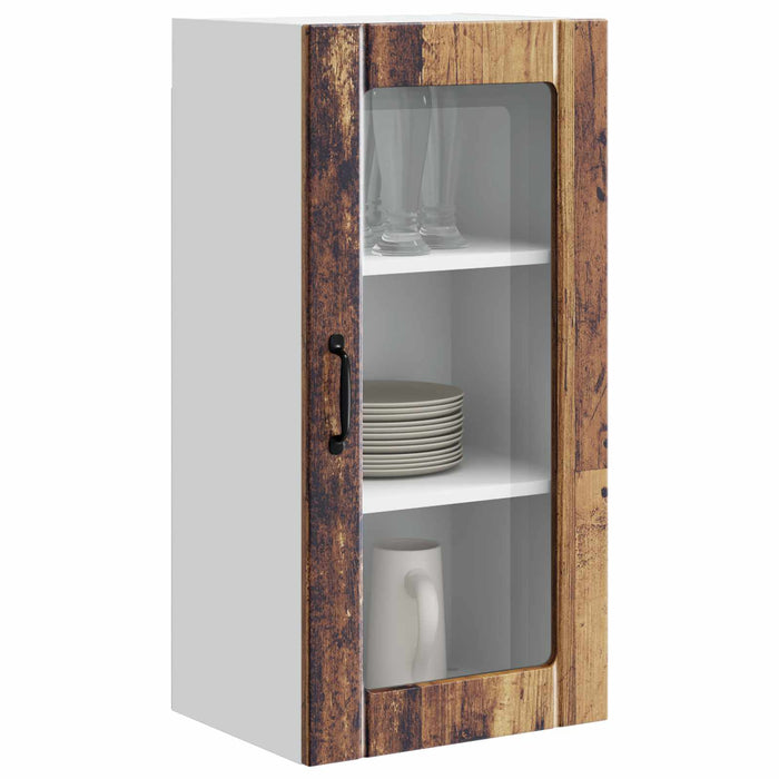 Dulap de bucătărie cu raft 2 pcs Lemn vechi 40 x 31 x 80 cm - WALTI WALTI