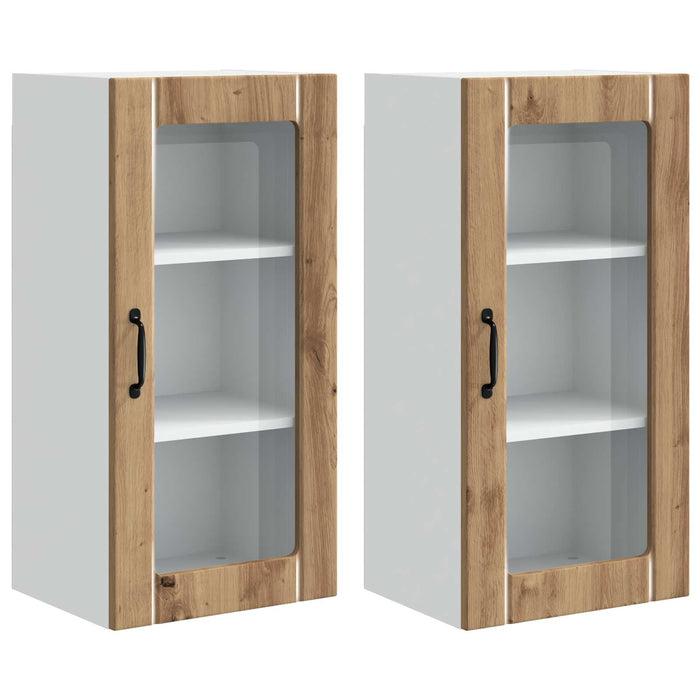 Dulap de bucătărie 2 pcs Stejar Artizanal 40 x 31 x 80 cm - WALTI WALTI