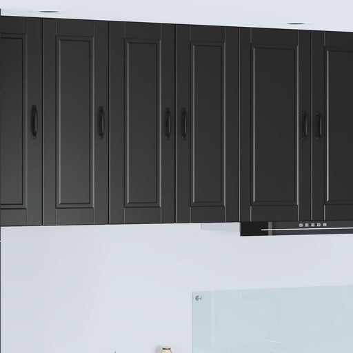 Dulap de bucătărie 2 pcs Negru 30 x 31 x 80 cm Lemn compozit - WALTI WALTI