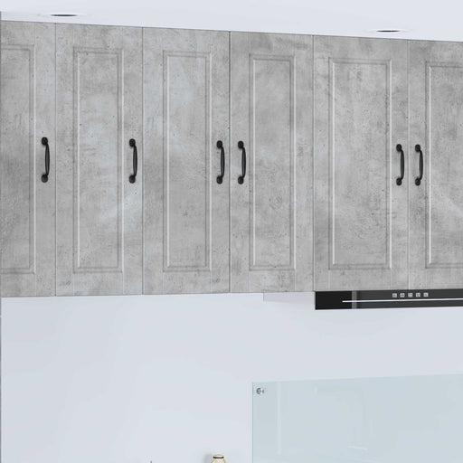 Dulap de bucătărie cu raft 2 pcs Gri din beton 30 x 31 x 80 cm - WALTI WALTI