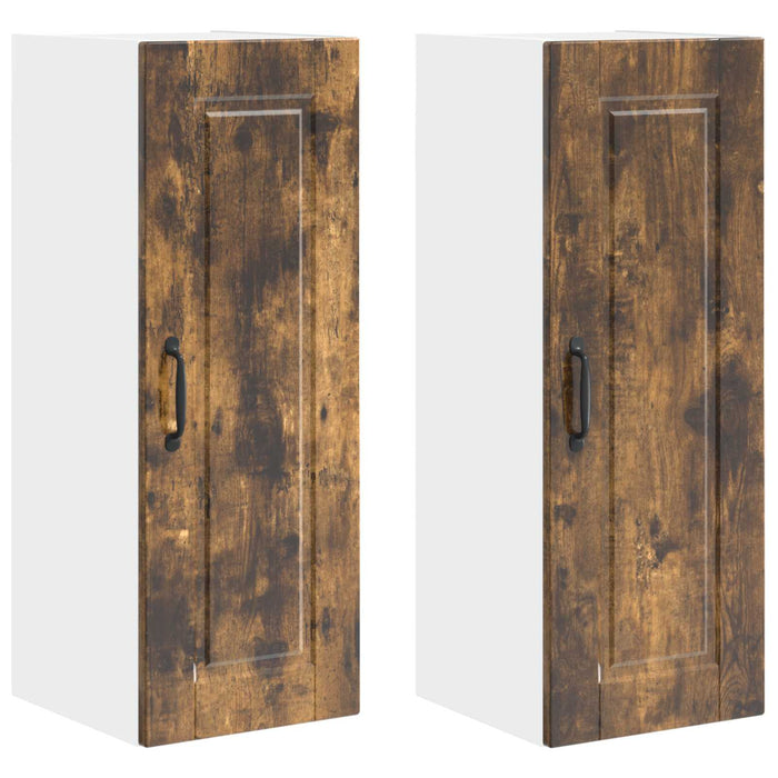 Dulap de bucătărie cu raft 2 pcs Stejar fumuriu 30 x 31 x 80 cm - WALTI WALTI