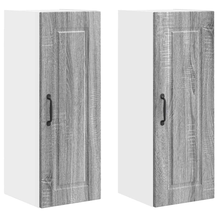 Dulap de bucătărie cu raft 2 pcs Gri Sonoma 30 x 31 x 80 cm - WALTI WALTI