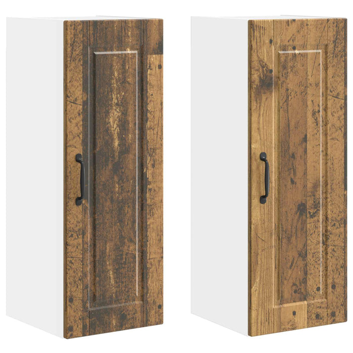 Dulap de bucătărie cu raft 2 pcs Lemn vechi 30 x 31 x 80 cm - WALTI WALTI