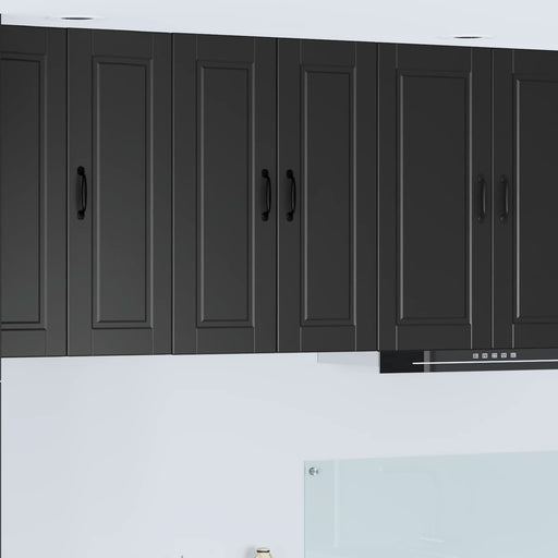 Dulap de bucătărie cu raft Negru 60 x 31 x 80 cm Lemn compozit - WALTI WALTI