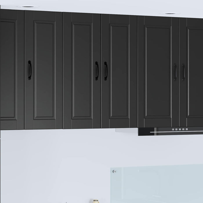 Dulap de bucătărie cu raft Negru 60 x 31 x 80 cm Lemn compozit - WALTI WALTI