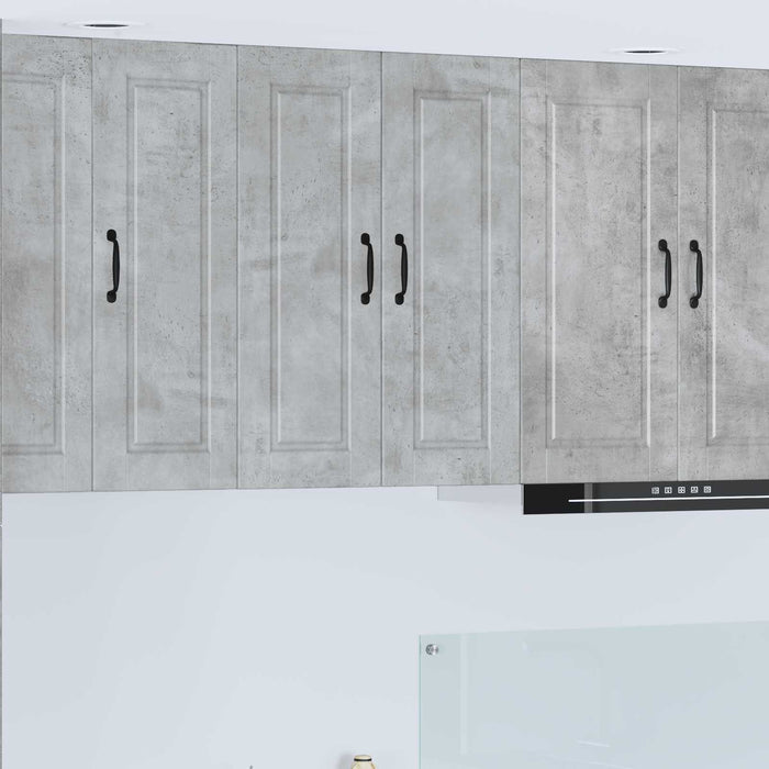Dulap de bucătărie Gri din beton 60 x 31 x 80 cm Lemn compozit - WALTI WALTI