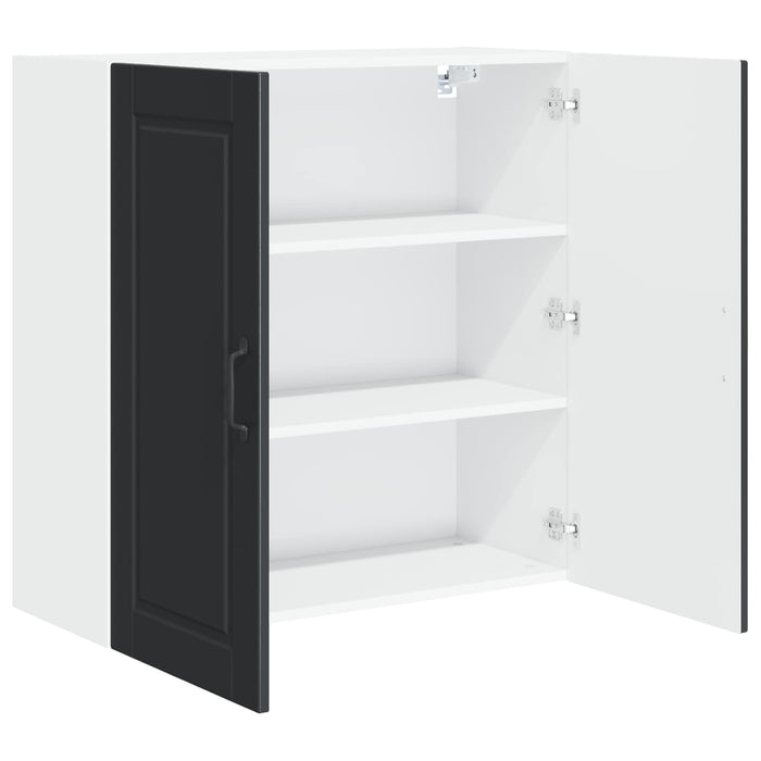 Dulap de bucătărie cu raft Negru 80 x 31 x 80 cm Lemn compozit - WALTI WALTI