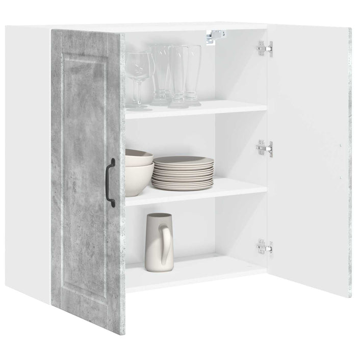 Dulap de bucătărie Gri din beton 80 x 31 x 80 cm Lemn compozit - WALTI WALTI
