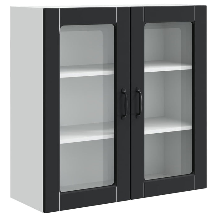Dulap de bucătărie cu raft Negru 80 x 31 x 80 cm Lemn compozit - WALTI WALTI