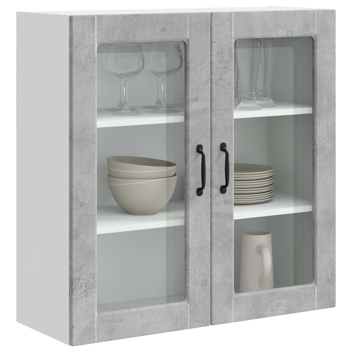 Dulap de bucătărie Gri din beton 80 x 31 x 80 cm Lemn compozit - WALTI WALTI
