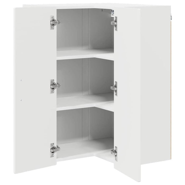 Dulap de bucătărie cu raft Alb 57 x 57 x 80 cm Lemn compozit - WALTI WALTI