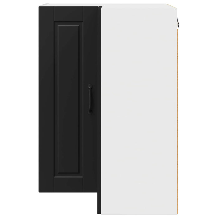 Dulap de bucătărie cu raft Negru 57 x 57 x 80 cm Lemn compozit - WALTI WALTI