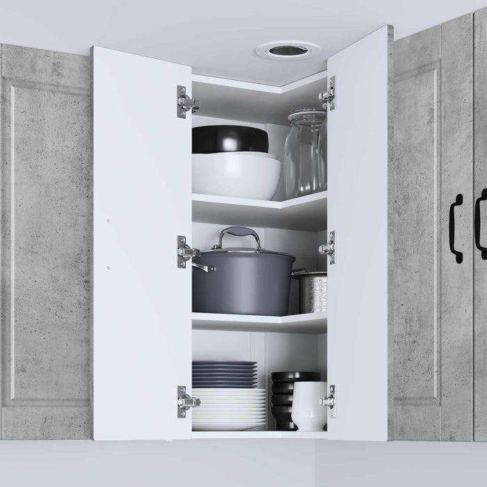 Dulap de bucătărie Gri din beton 57 x 57 x 80 cm Lemn compozit - WALTI WALTI