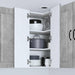Dulap de bucătărie Gri din beton 57 x 57 x 80 cm Lemn compozit - WALTI WALTI