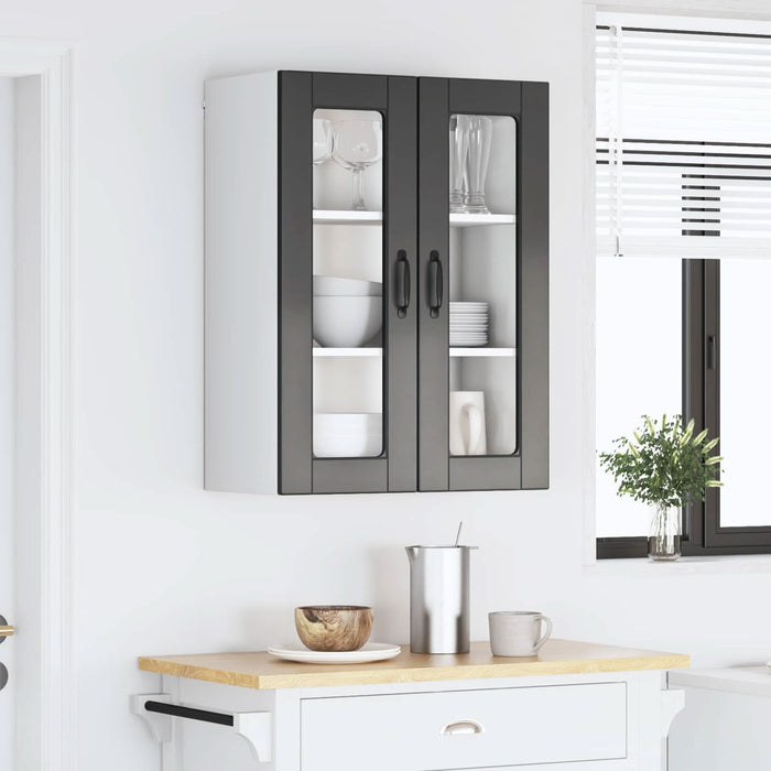 Dulap de bucătărie cu raft Negru 60 x 31 x 80 cm Lemn compozit - WALTI WALTI