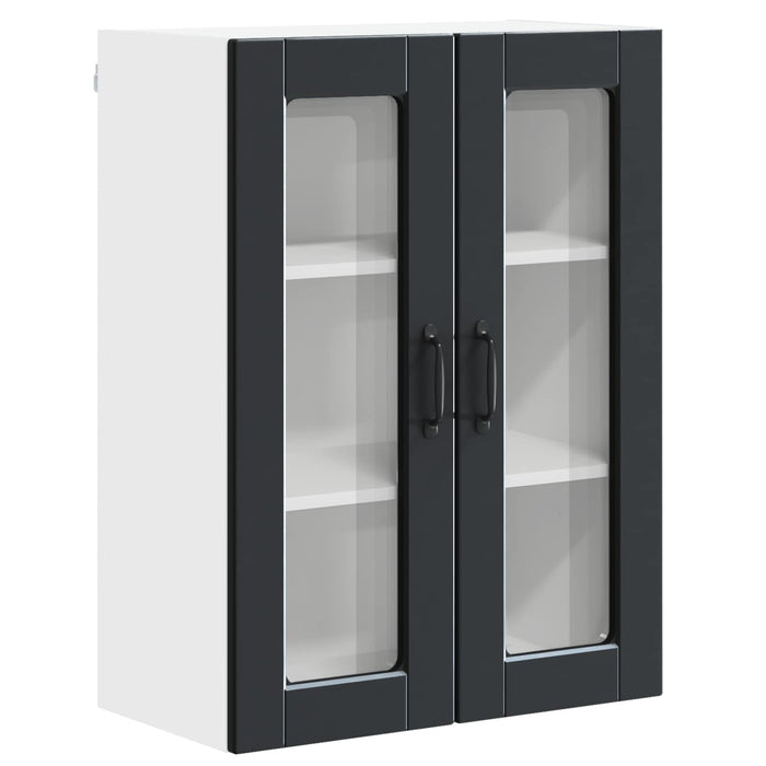 Dulap de bucătărie cu raft Negru 60 x 31 x 80 cm Lemn compozit - WALTI WALTI