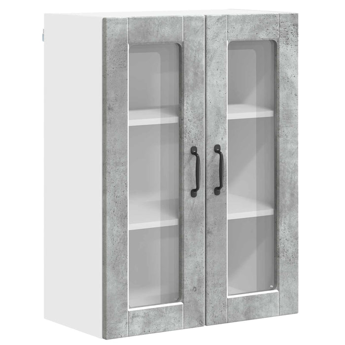 Dulap de bucătărie Gri din beton 60 x 31 x 80 cm Lemn compozit - WALTI WALTI