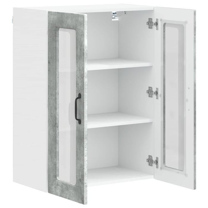 Dulap de bucătărie Gri din beton 60 x 31 x 80 cm Lemn compozit - WALTI WALTI