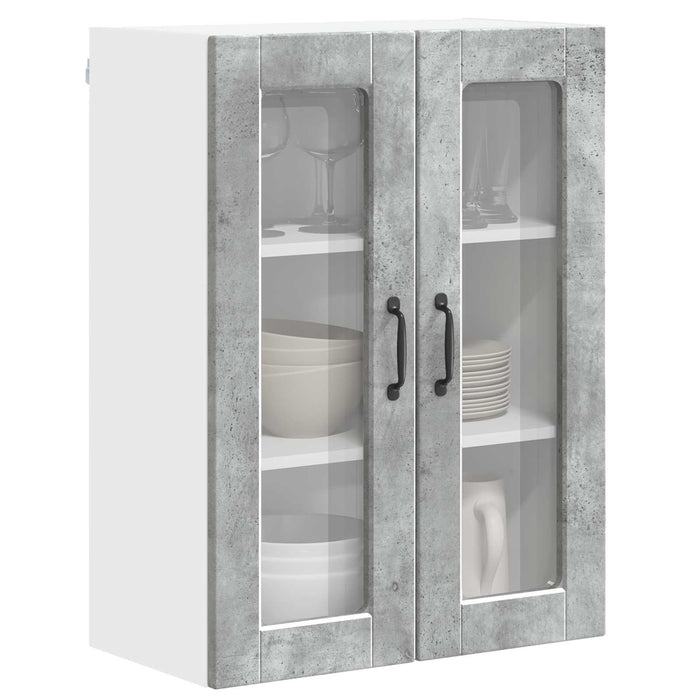 Dulap de bucătărie Gri din beton 60 x 31 x 80 cm Lemn compozit - WALTI WALTI